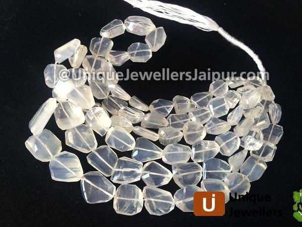 Ice Quartz Faceted Nugget Beads